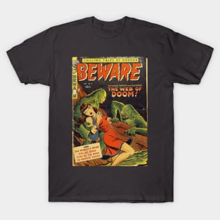 Beware! Swamp Monsters Comic T-Shirt